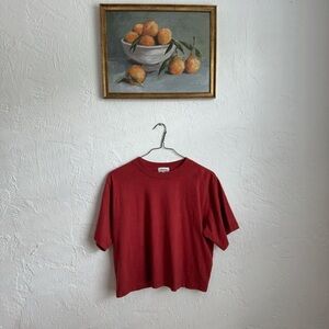 Richer poorer relaxed cropped tee